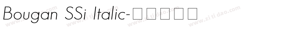 Bougan SSi Italic字体转换